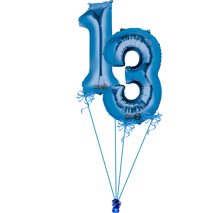 Number 13 deals balloons