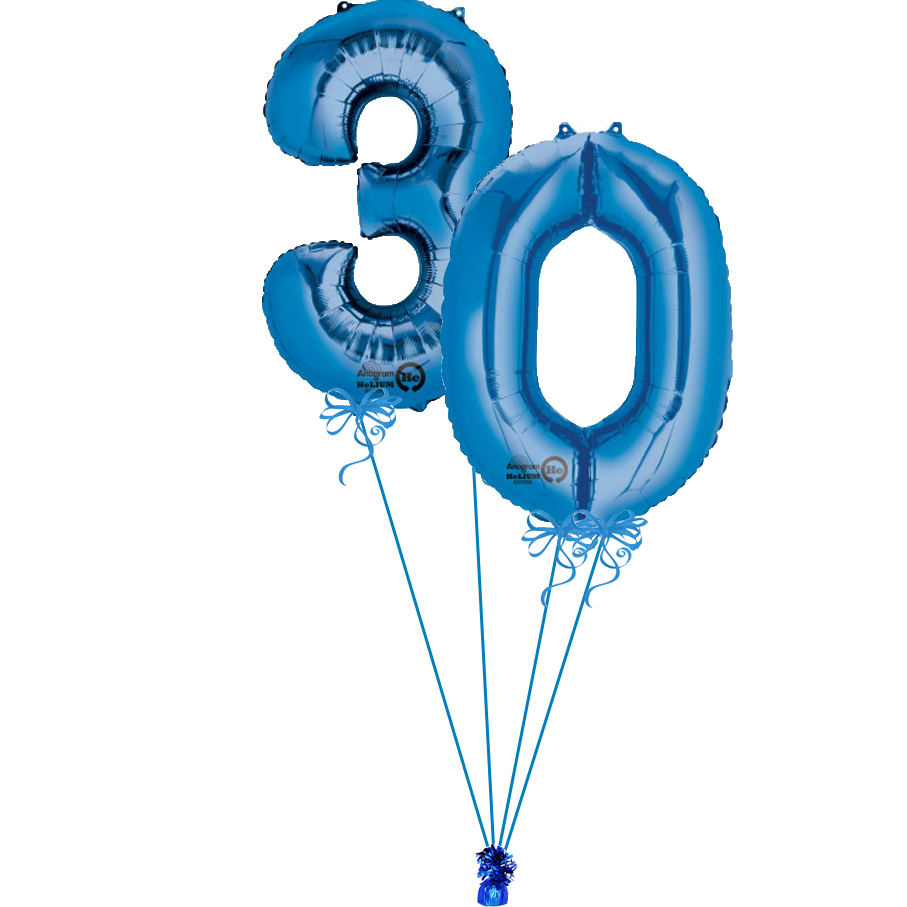 Blue Giant Numbers 30 Magic Balloons 