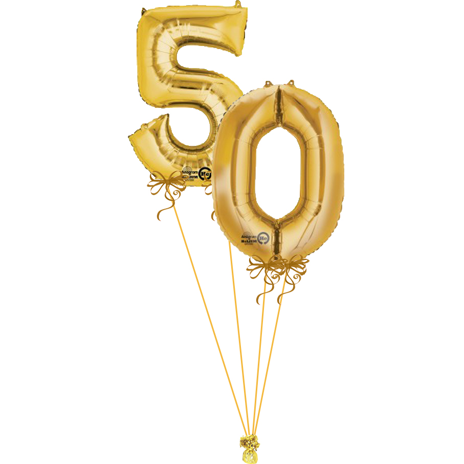 Gold Numbers 50 Bunch