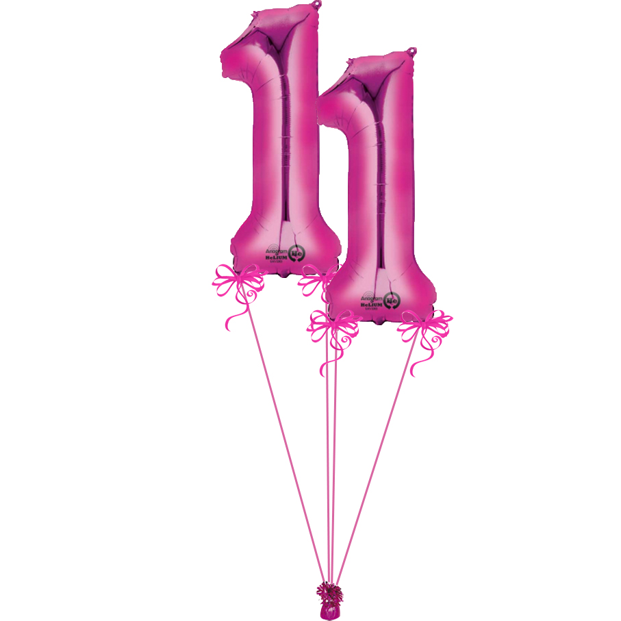Pink Giant Numbers 11 | Magic Balloons
